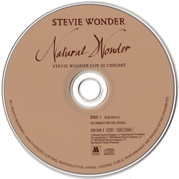 Stevie* : Natural Wonder (Stevie Wonder Live In Concert) (2xCD, Album)