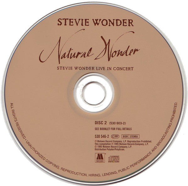 Stevie* : Natural Wonder (Stevie Wonder Live In Concert) (2xCD, Album)