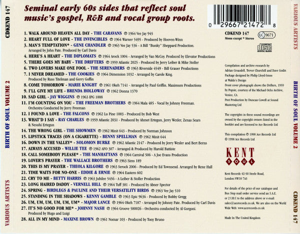 Various : Birth Of Soul (Volume Two) (CD, Comp)