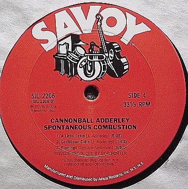 Cannonball Adderley : Spontaneous Combustion (2xLP, Comp, RE, Ter)