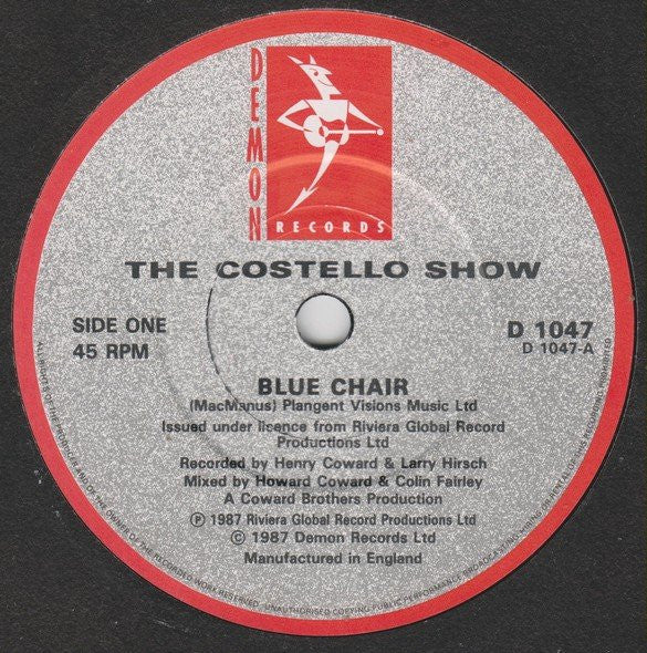 Elvis Costello : Blue Chair (7", Single)