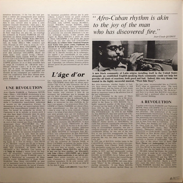 Dizzy Gillespie : Dizzy Gillespie Vol 1/2 (1946-1949) (2xLP, Comp, Ora)