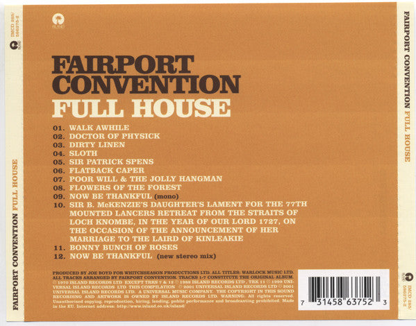 Fairport Convention : Full House (CD, Album, RE, RM)