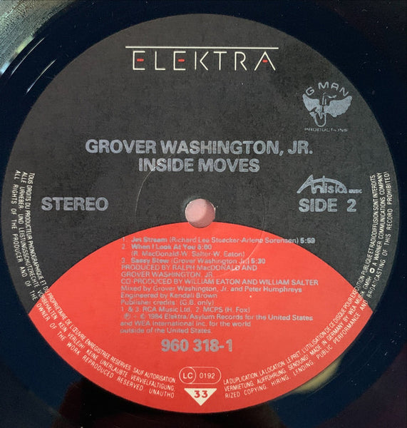 Grover Washington, Jr. : Inside Moves (LP, Album)