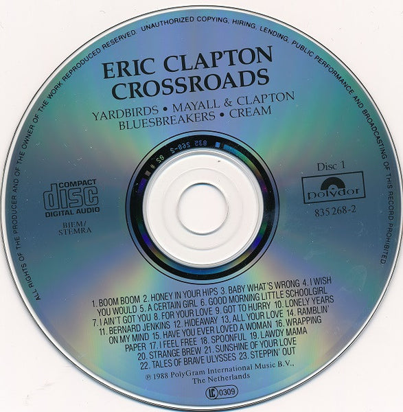 Eric Clapton : Crossroads (4xCD + Box, Comp, RM)