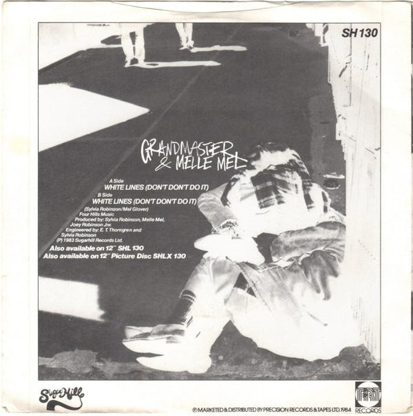 Grandmaster & Melle Mel* : White Lines (Don't Don't Do It) (7", Single, RP)