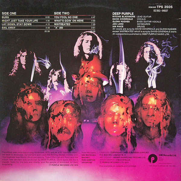 Deep Purple : Burn (LP, Album)