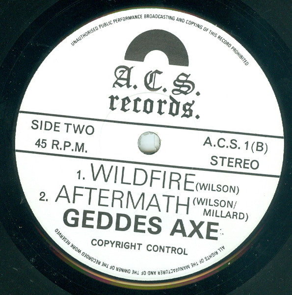 Geddes Axe : Return Of The Gods (7", EP)