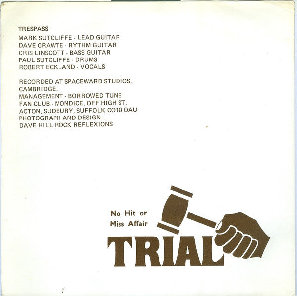 Trespass (2) : Jealousy (7", Single)