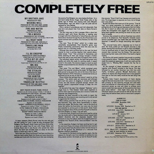 Free : Completely Free (LP, Comp)