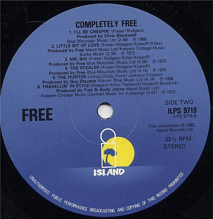 Free : Completely Free (LP, Comp)