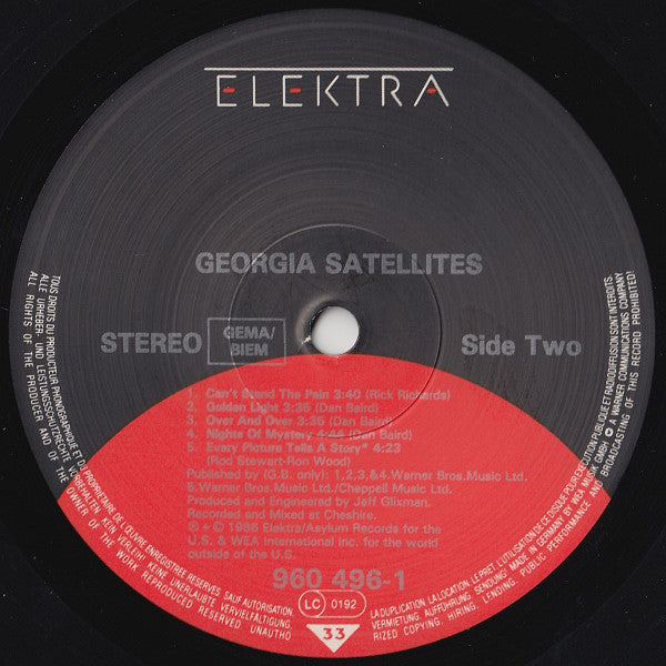 Georgia Satellites* : Georgia Satellites (LP, Album)