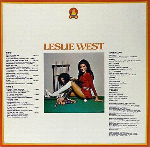 Leslie West : The Great Fatsby (LP, Album)