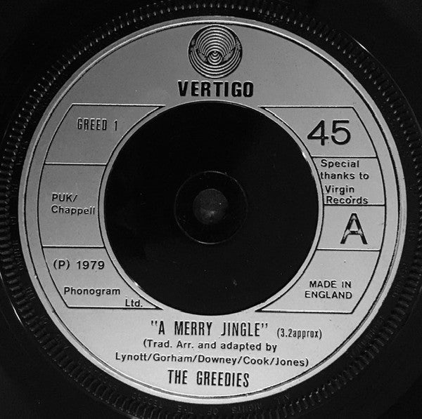 The Greedies : A Merry Jingle (7", Single)