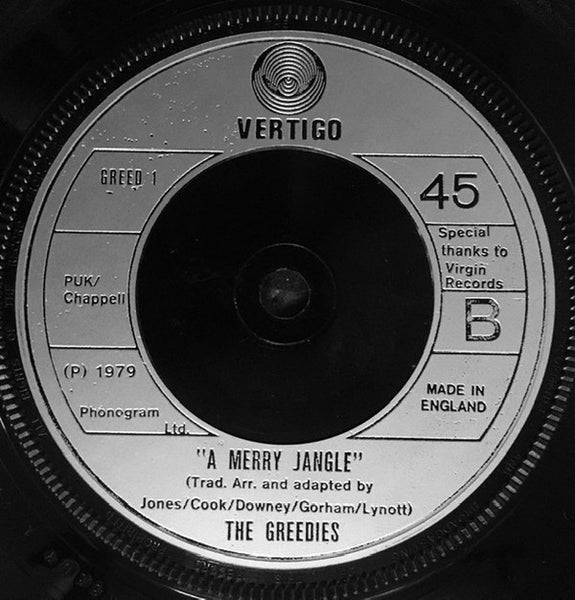 The Greedies : A Merry Jingle (7", Single)