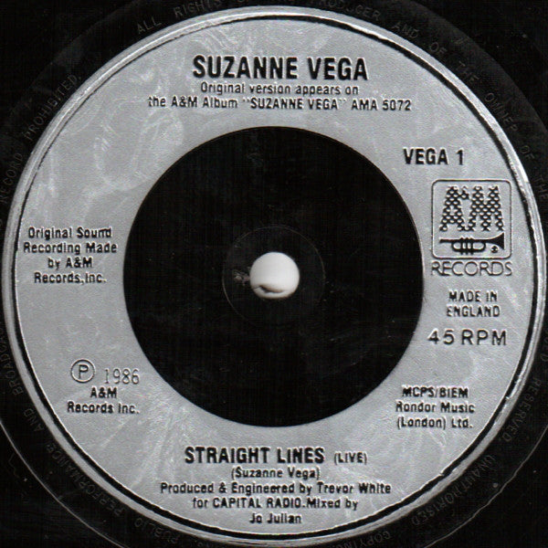 Suzanne Vega : Luka (7", Single, Sil)