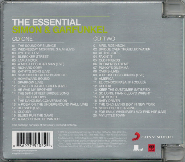 Simon & Garfunkel : The Essential Simon & Garfunkel (2xCD, Comp, RE, Sup)