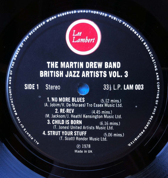 The Martin Drew Band : The Martin Drew Band (LP)