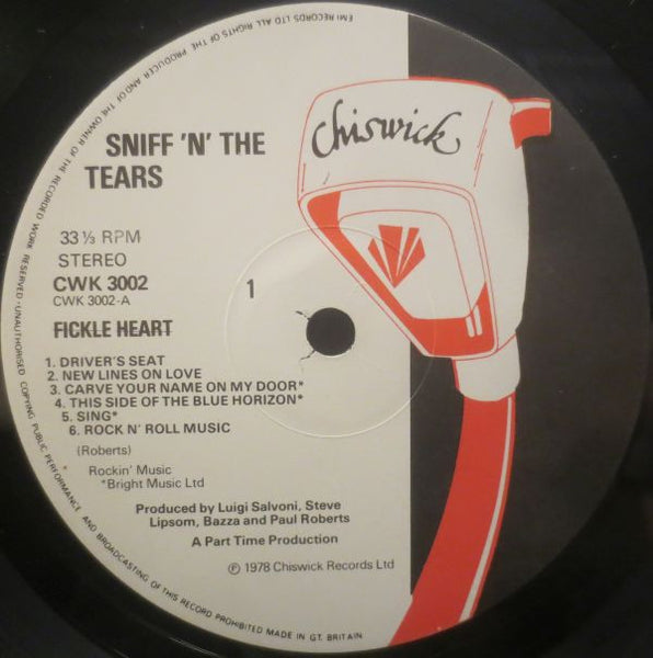 Sniff 'n' The Tears : Fickle Heart (LP, Album)