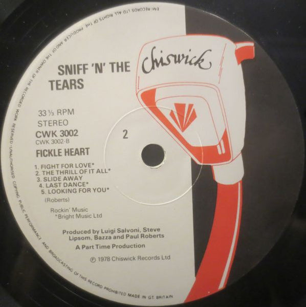 Sniff 'n' The Tears : Fickle Heart (LP, Album)