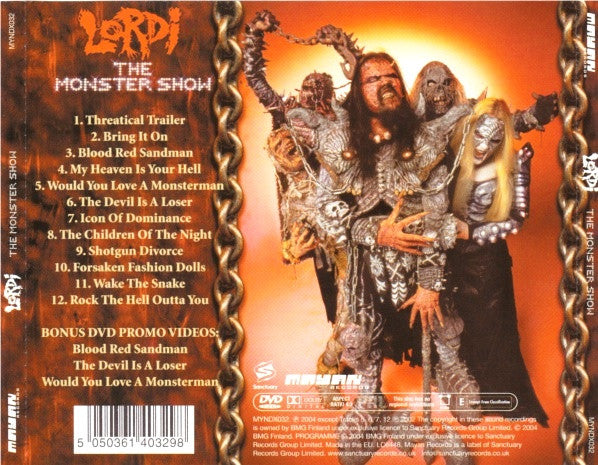 Lordi : The Monster Show (CD, Comp + DVD-V, PAL, 4:3)