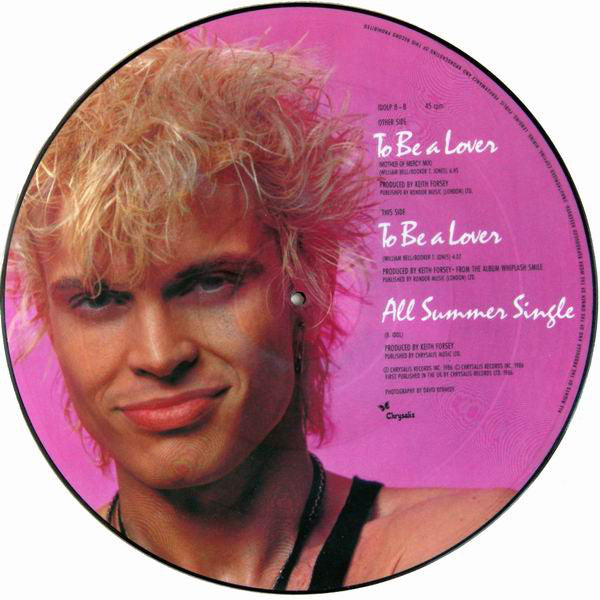 Billy Idol : To Be A Lover (12", Pic)