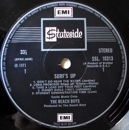 The Beach Boys : Surf's Up (LP, Album)