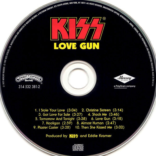 KISS : Love Gun (CD, Album, RE, RM, PMD)