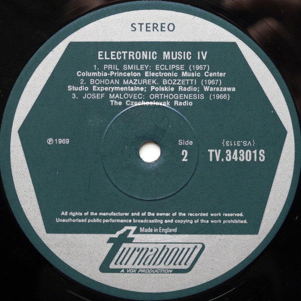 Various : Electronic Music, Vol. IV (LP)