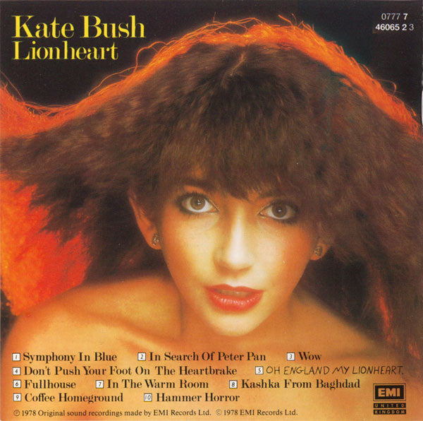 Kate Bush : Lionheart (CD, Album, RE, RP)