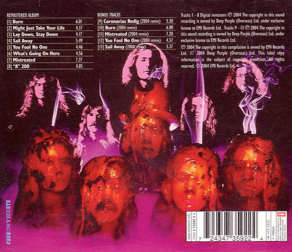 Deep Purple : Burn (CD, Album, RE, RM)