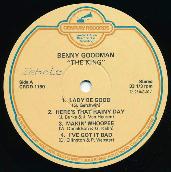 Benny Goodman : The King (LP, Album, Ltd, Dir)