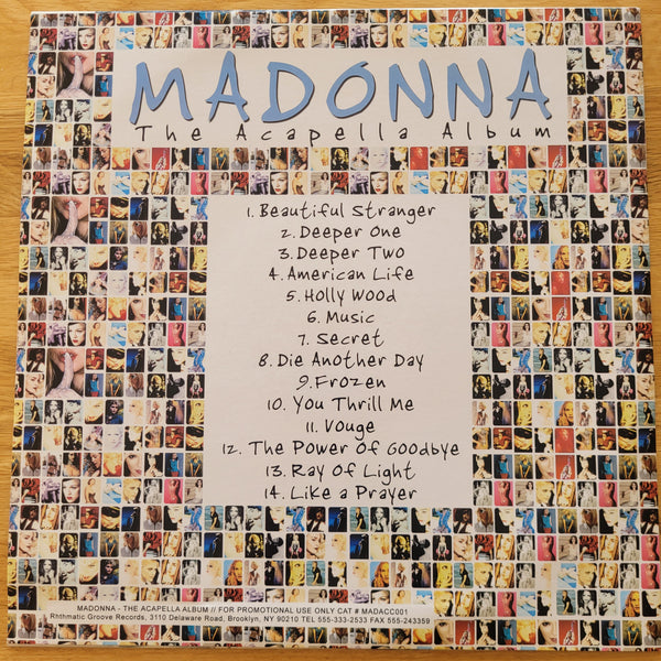 MADONNA THE ACAPELLA ALBUM (USA VINYL PROMO LP MADACC001)
 	RARE