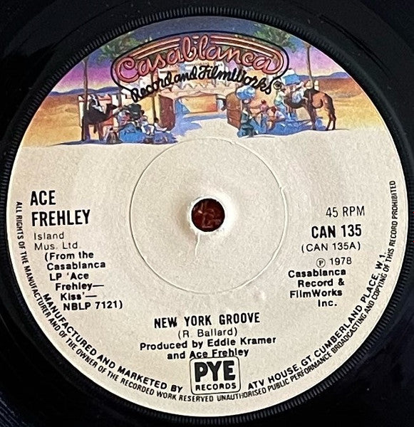 Ace Frehley : New York Groove (7", Sol)