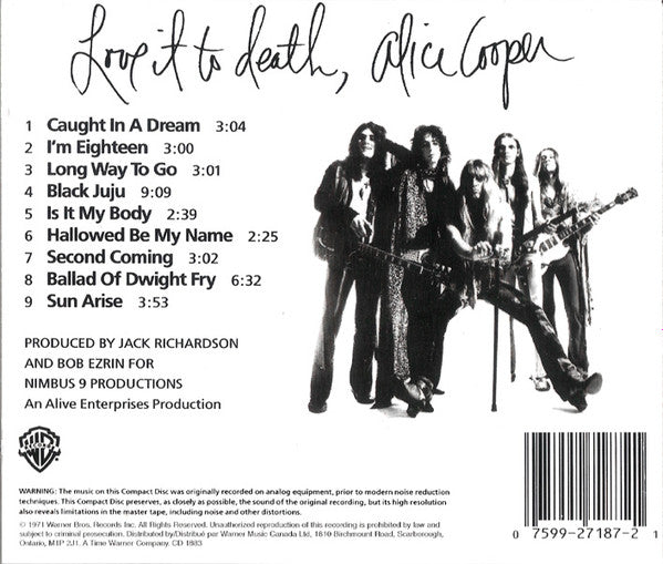 Alice Cooper : Love It To Death (CD, Album, RE, RM)