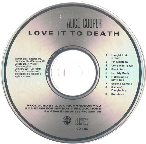 Alice Cooper : Love It To Death (CD, Album, RE, RM)