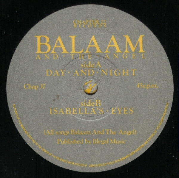 Balaam And The Angel : Day And Night (7")