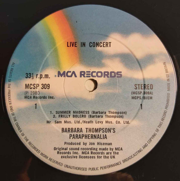 Barbara Thompson's Paraphernalia : Live In Concert (2xLP, Album, Gat)