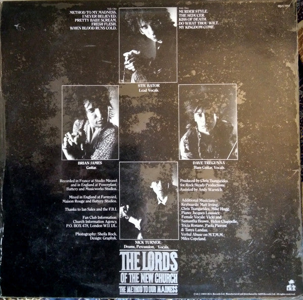 The Lords Of The New Church* : The Method To Our Madness (LP, Album)