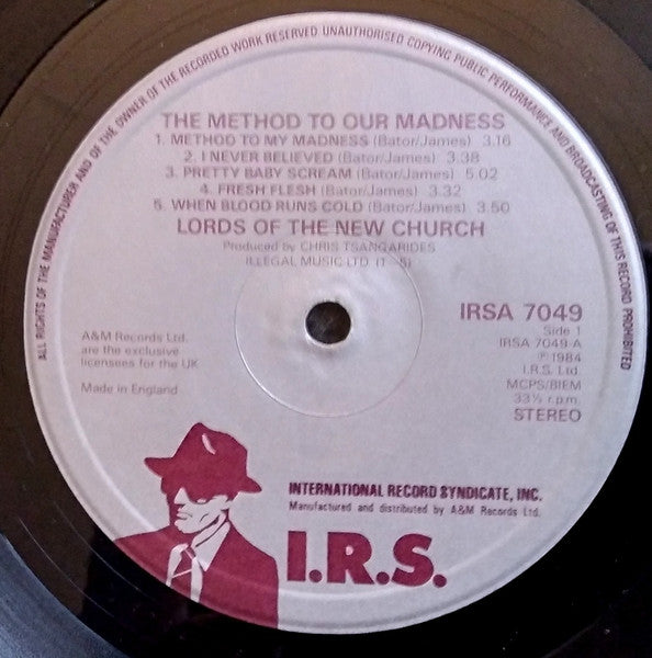 The Lords Of The New Church* : The Method To Our Madness (LP, Album)