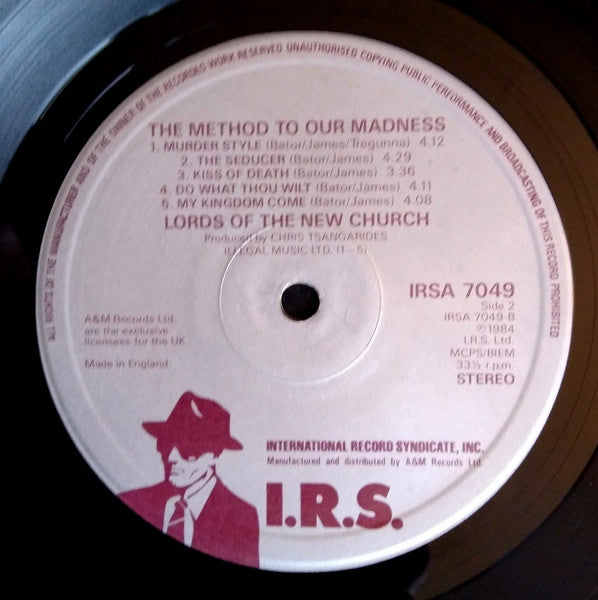 The Lords Of The New Church* : The Method To Our Madness (LP, Album)