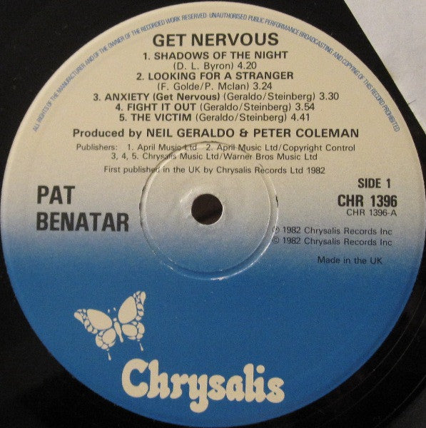 Pat Benatar : Get Nervous (LP, Album)