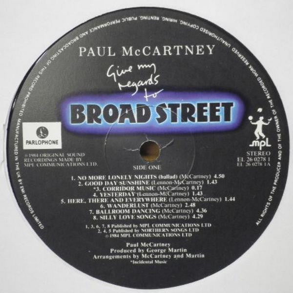 Paul McCartney : Give My Regards To Broad Street (LP, Album)