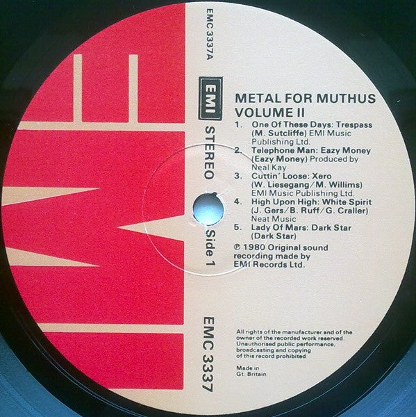 Various : Metal For Muthas Volume II (LP, Comp)