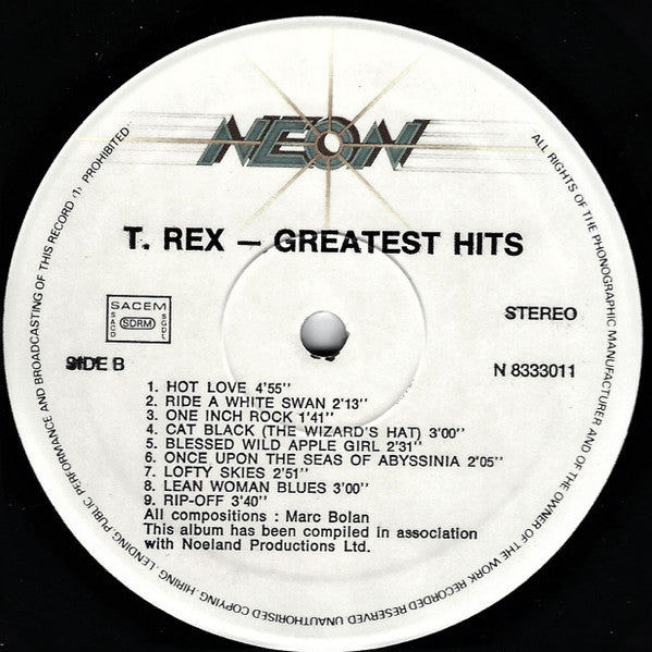 T. Rex : Greatest Hits (LP, Comp)