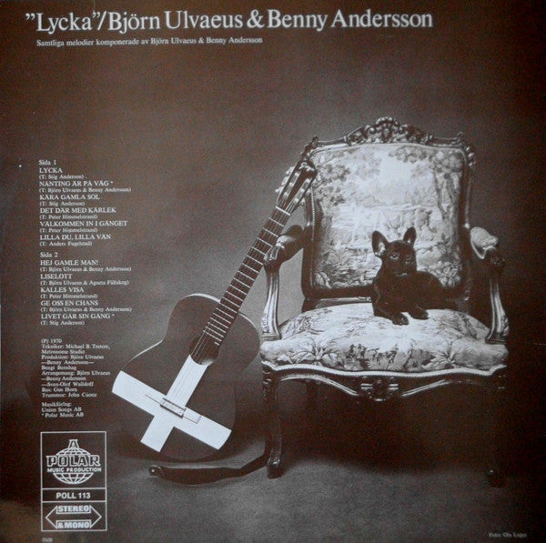 Björn Ulvaeus & Benny Andersson : "Lycka" (LP, Album, RE)