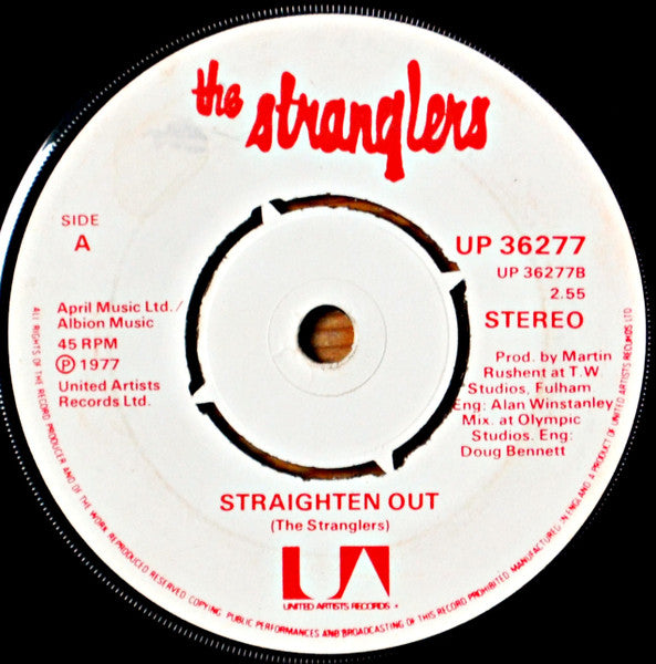 The Stranglers : Something Better Change / Straighten Out (7", Single, Sid)