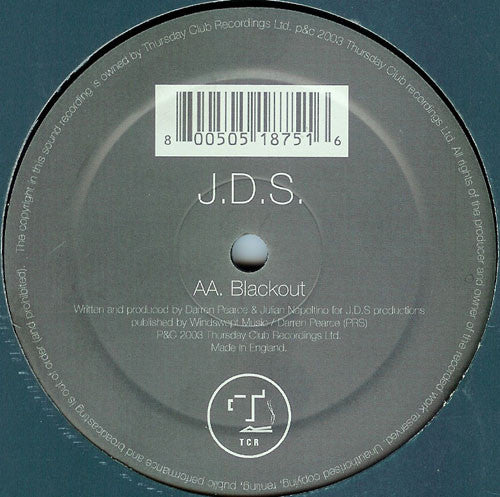 J.D.S.* Meets Valerie M* : Don't Be Alone / Blackout (12")