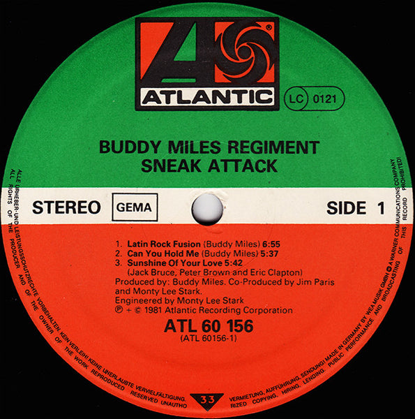 Buddy Miles Regiment : Sneak Attack (2xLP, Album)