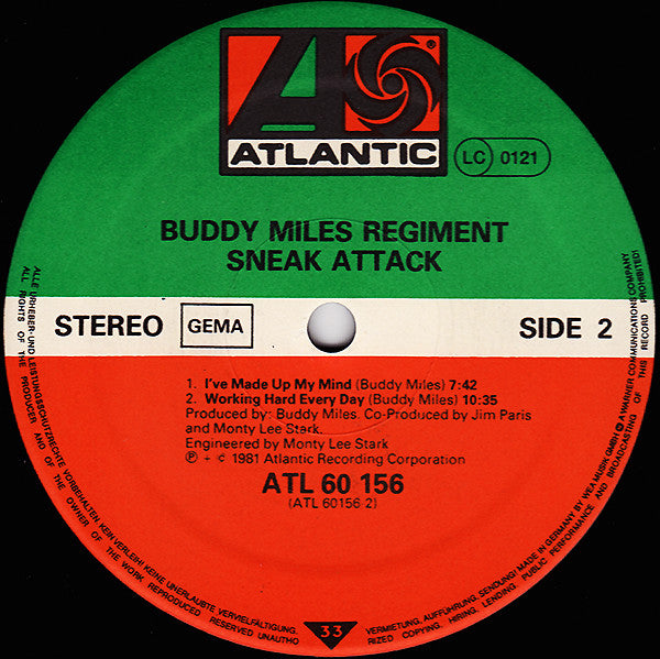 Buddy Miles Regiment : Sneak Attack (2xLP, Album)